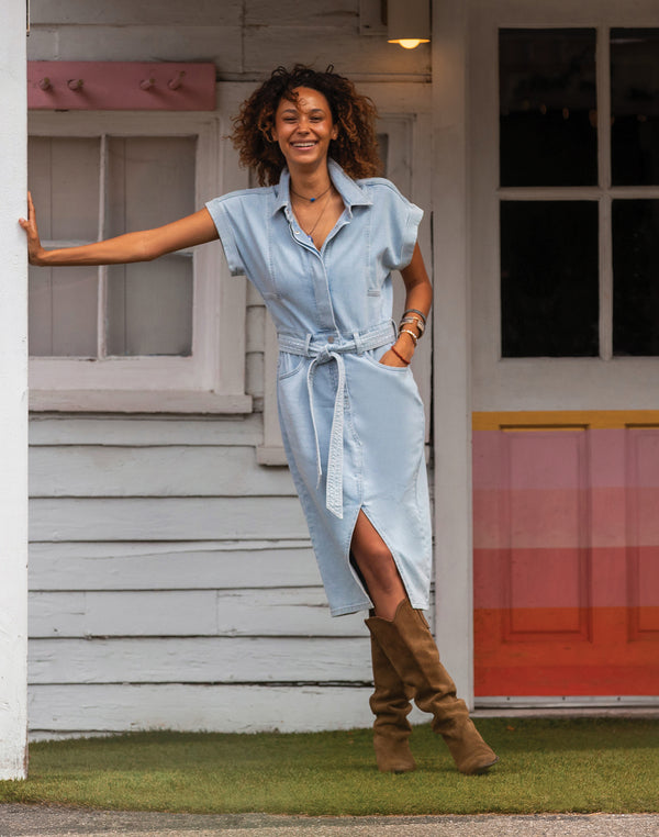 Carve Designs Franny Lightweight Denim Dress - Women's