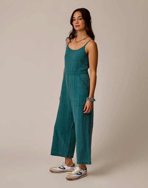 Knox Gauze Jumpsuit: Nightdive