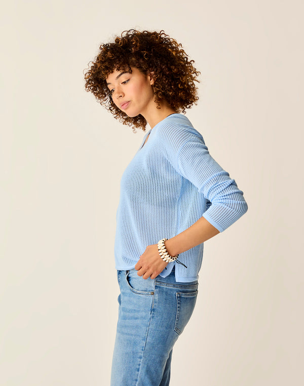 Zella Mesh Pullover: La Paz