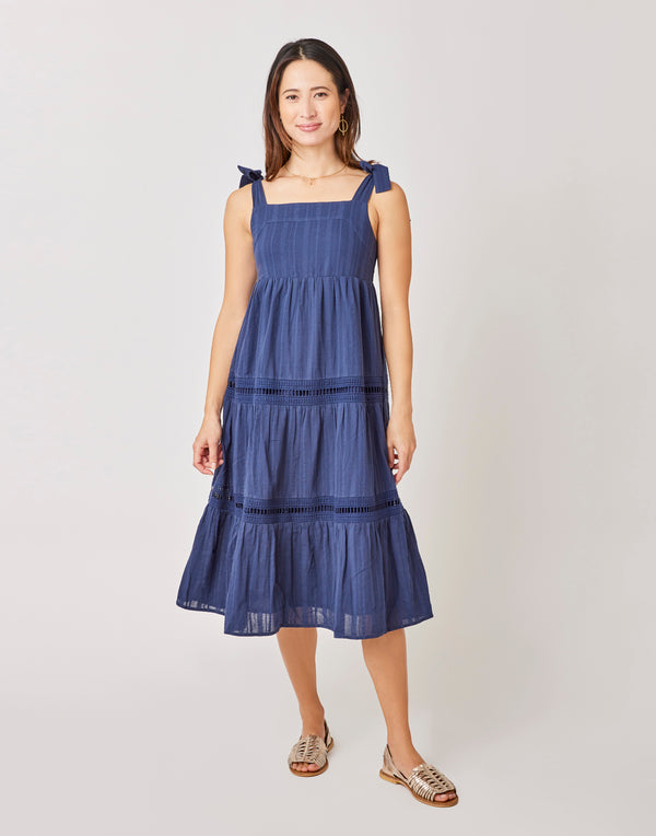 Kiera Dress: Navy SM / Navy