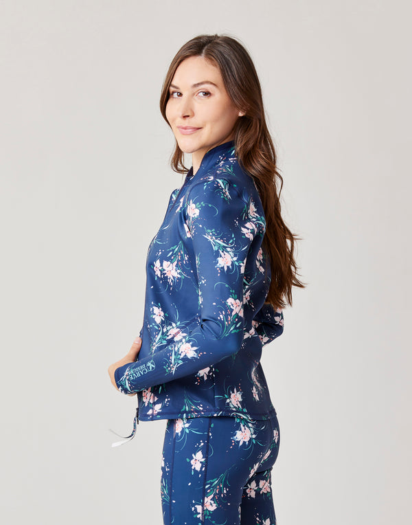 Stella Zip-Up Jacket: Bouquet