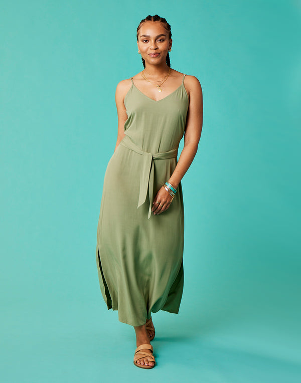 Carve Designs Macy Dress Womens Olive XL