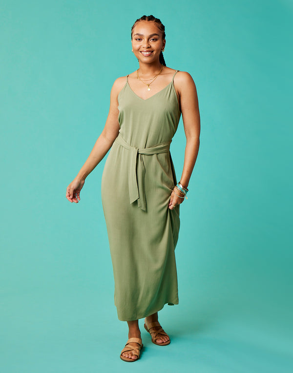 Carve Designs Macy Dress Womens Olive XL