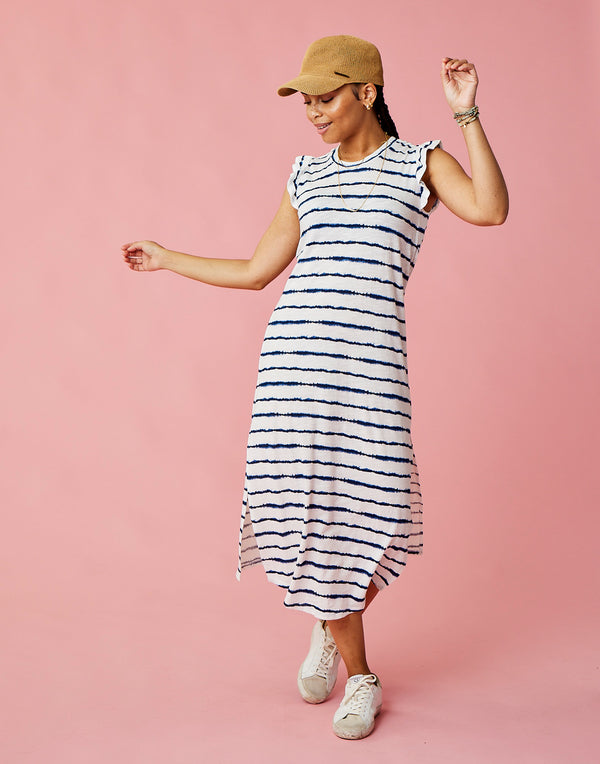 carve designs maeve dress Maeve Dress: Fawn Stripe XL / Fawn Stripe