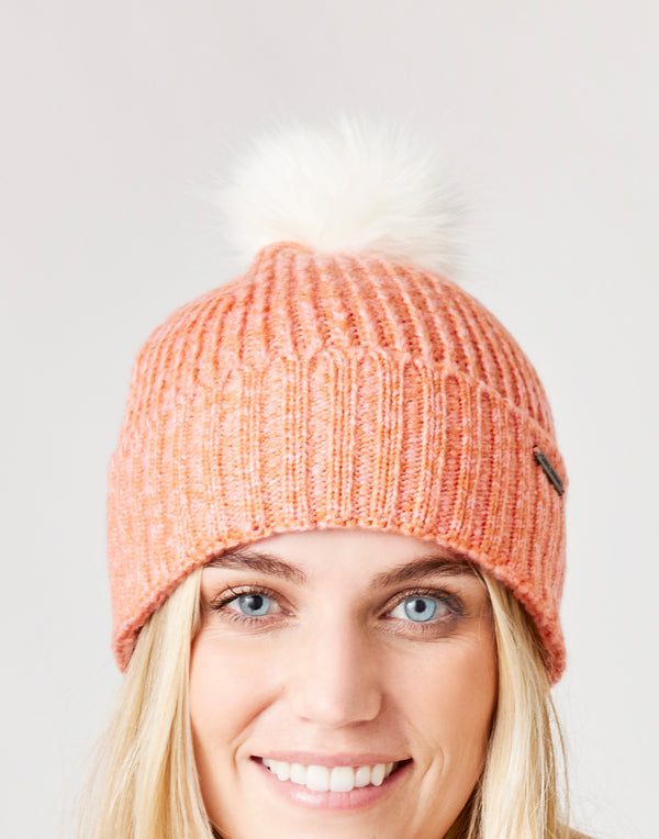 Lucy Beanie: Terracotta Heather