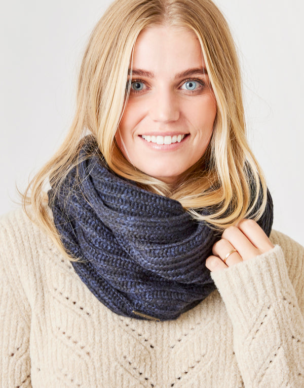 Julie Scarf: Navy Heather