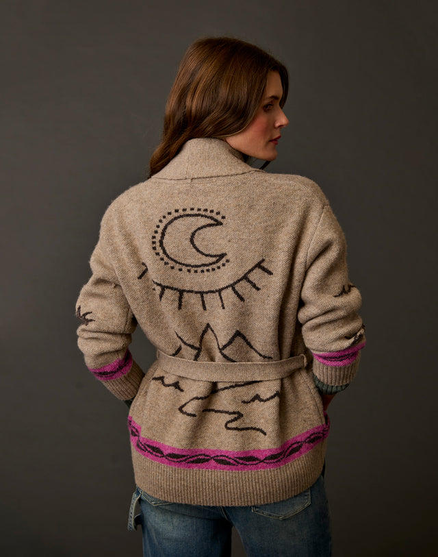 Mesa Wrap Cardigan: Barley
