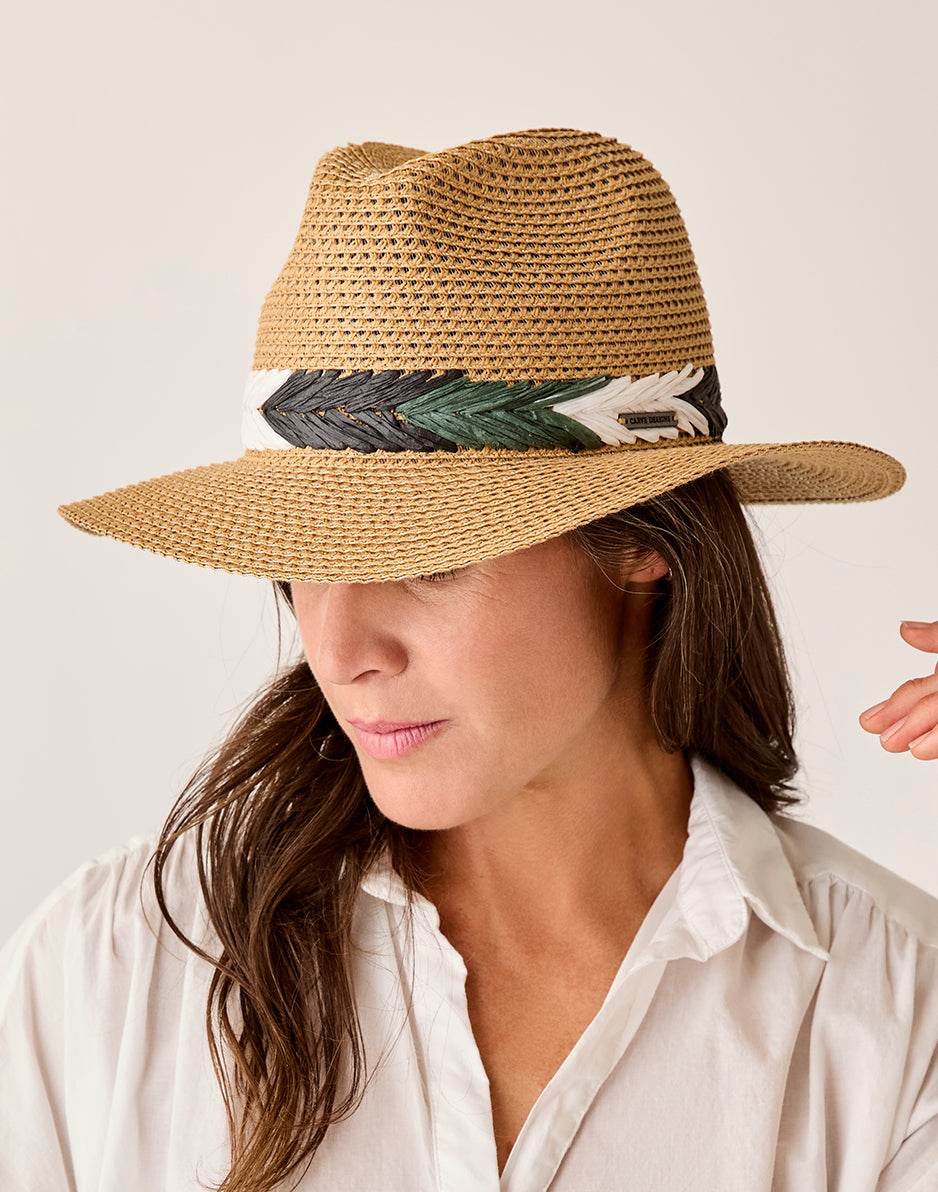 Farrah Packable Hat: Dark Honey