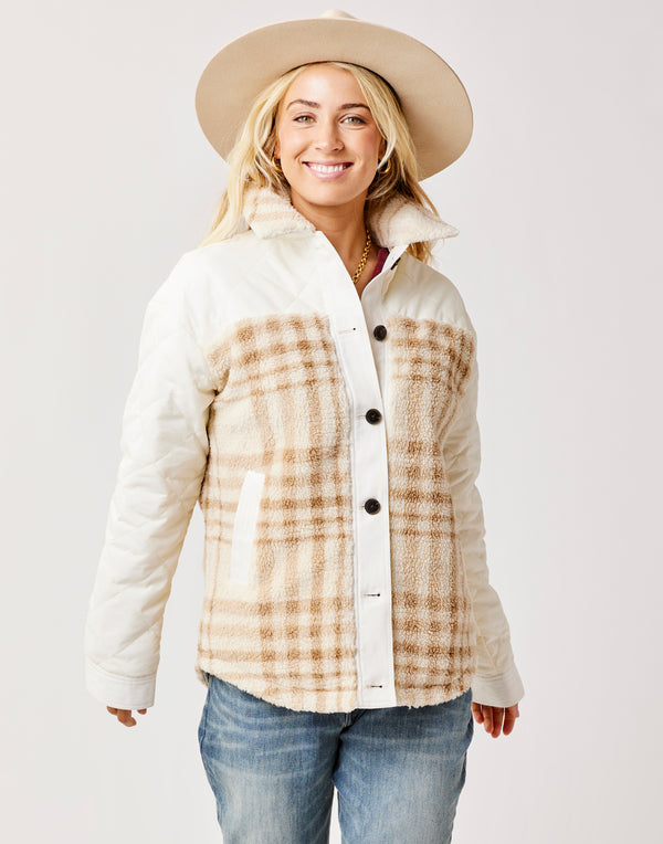Vineyard Shacket: Birch Plaid