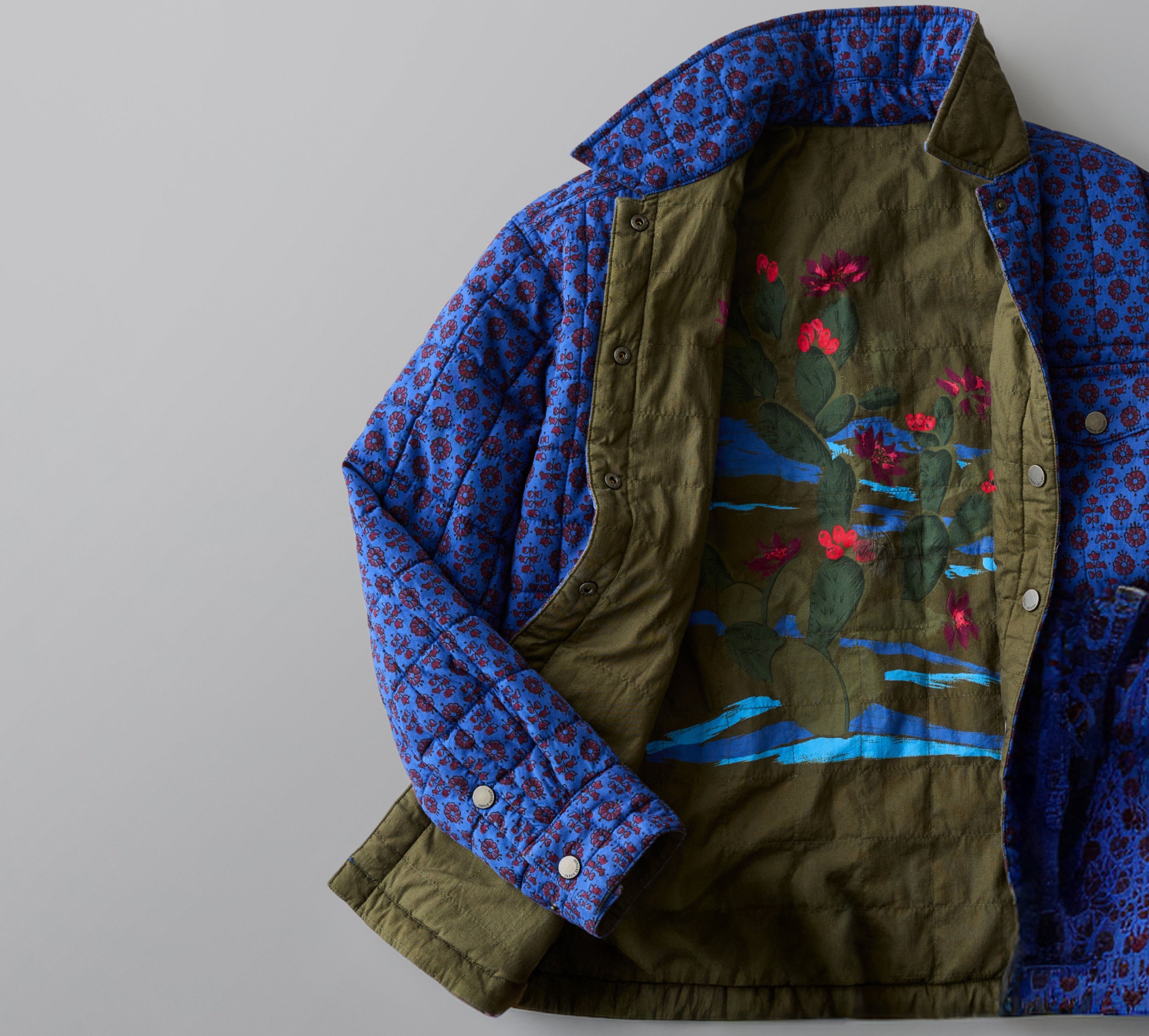 Marais Reversible Jacket Fir Capri Batik | Carve Designs