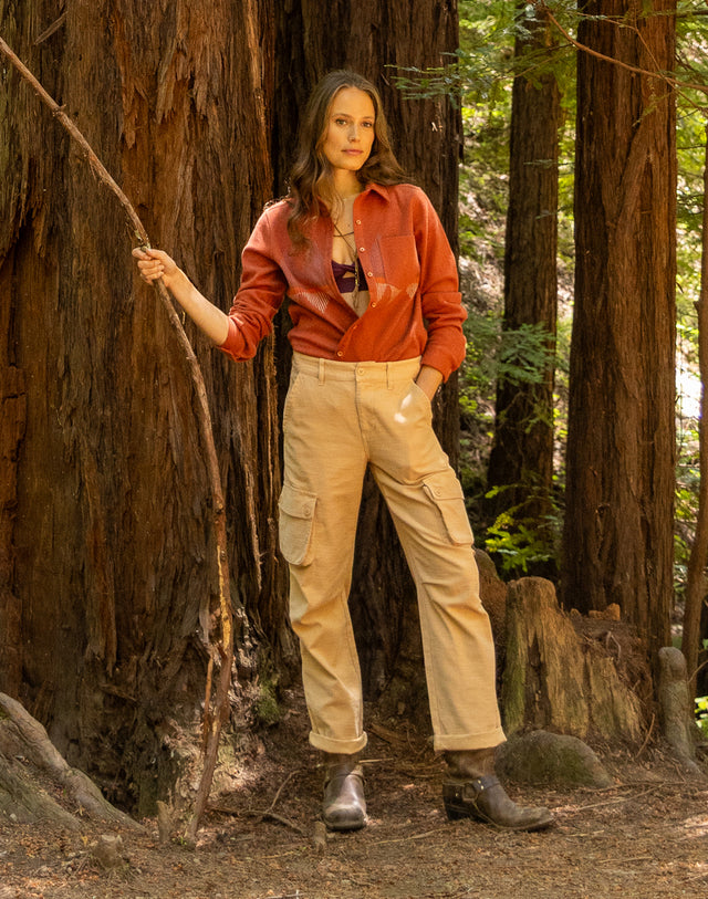 Nina Cargo Pant: Camel