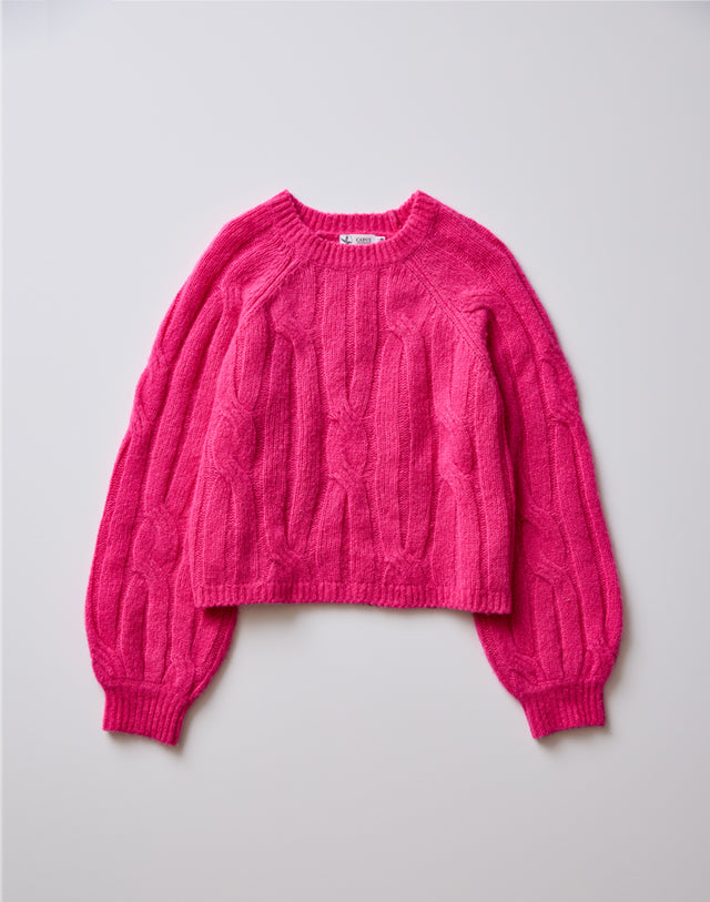Eloise Wool Sweater: Hot Pink