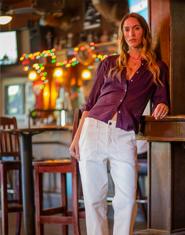 Tatum Gauze Top: Nirvana Batik