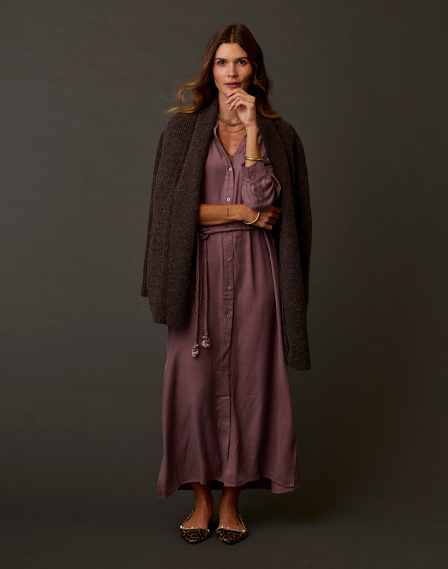 Solana Kindsilk Dress: Rose Taupe