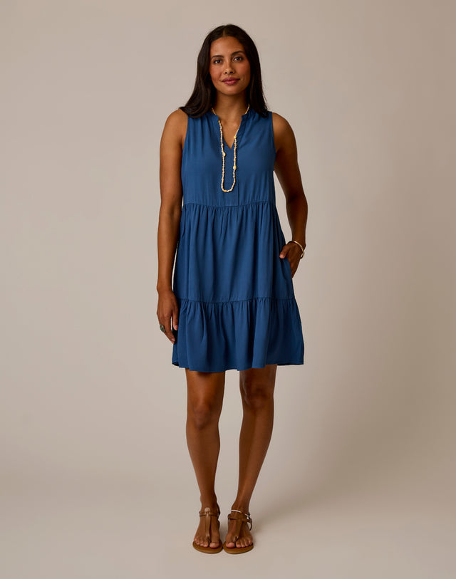 Nellie Dress: Vintage Blue