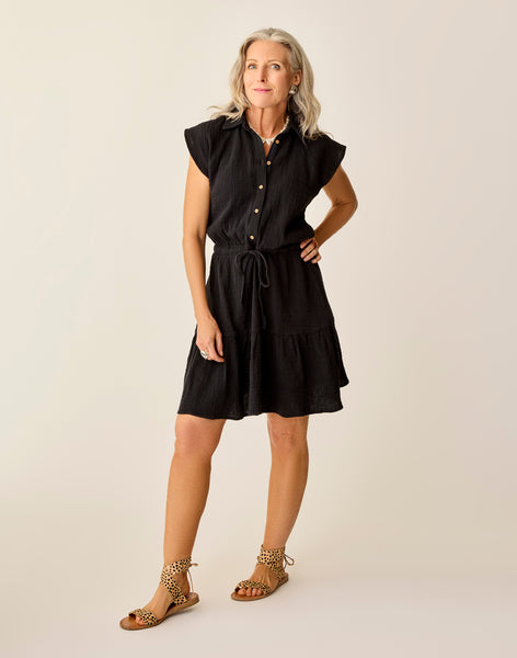 Carve Designs Alex Gauze Dress – Women's, Black / S