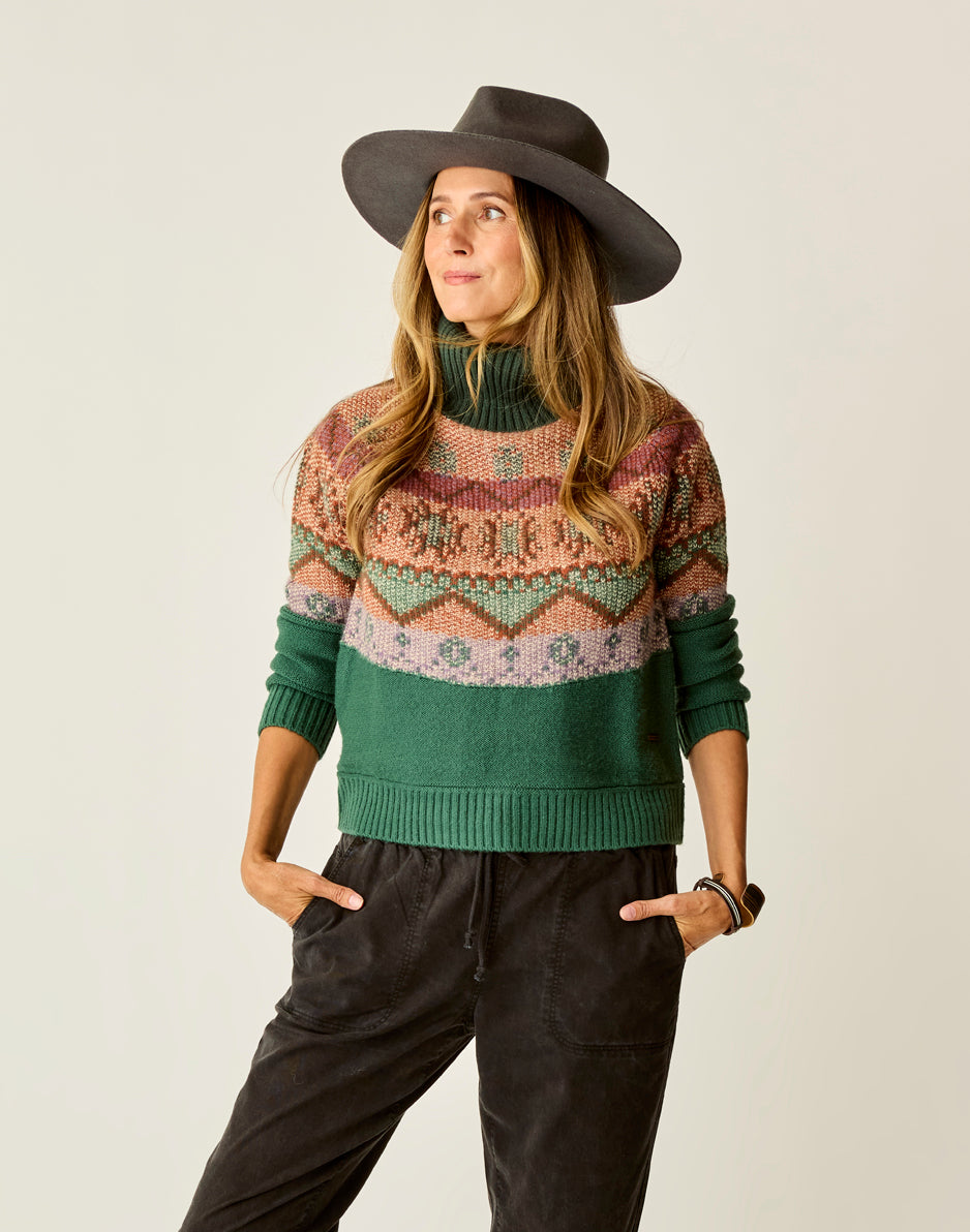 Neve Fairisle Turtleneck Recycled Tarmu Knit | Carve Designs