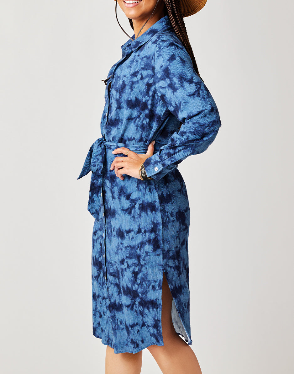 how to dye a dress navy blue Lana Dress: Navy Tie Dye