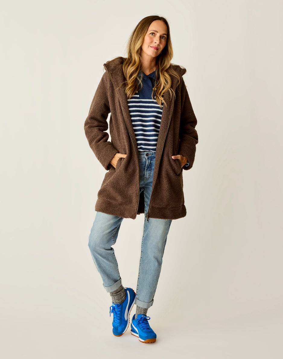 Indy Boucle Jacket: Espresso