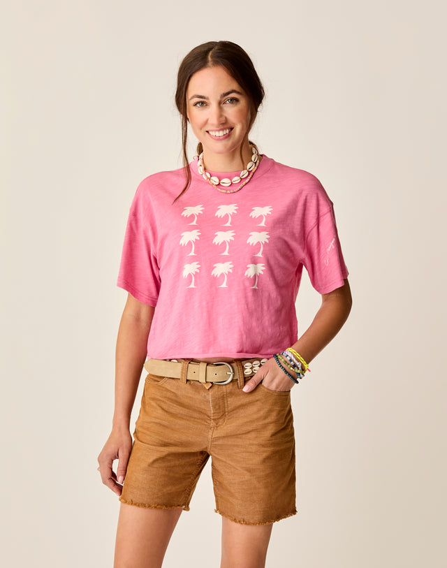 Parker Graphic Tee: Chateau Grid