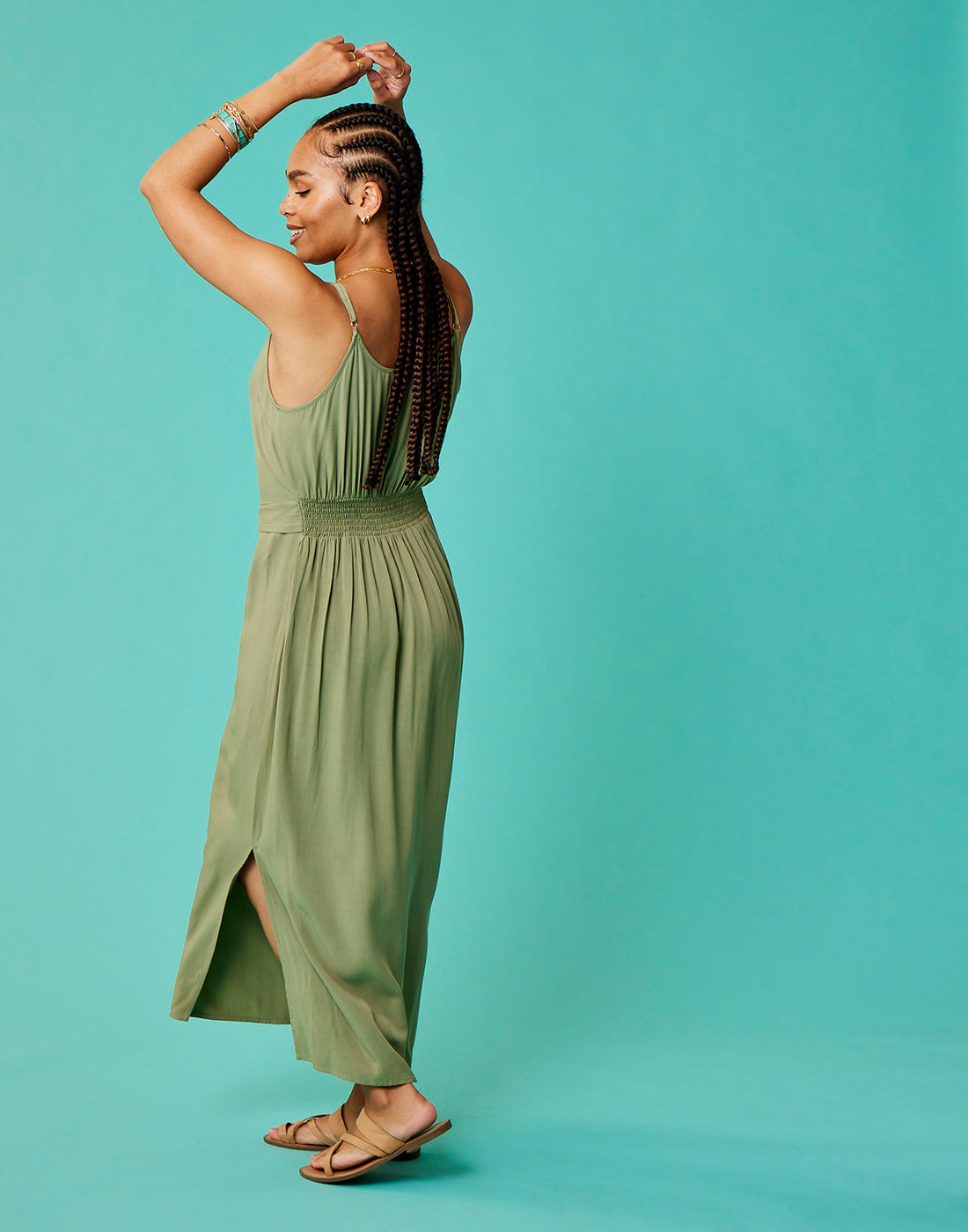 pleated off the shoulder dress High-Slit Off Shoulder Mermaid Wedding Dress with Pleated Design main image 1