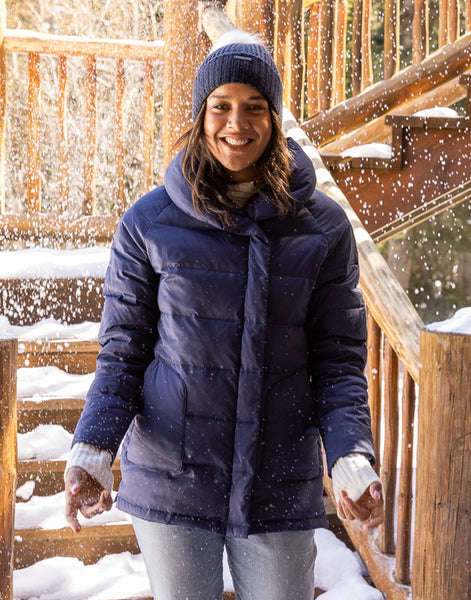 Minxy Down Jacket: Navy